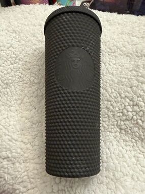 Disney World 50th Anniversary Starbucks Matte Black Studded Tumbler 24oz